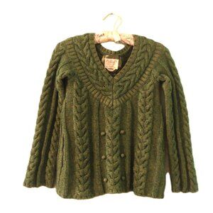 Textured, Chunky, Old Navy, Cable Knit, Wool Blend Sweater, Size S